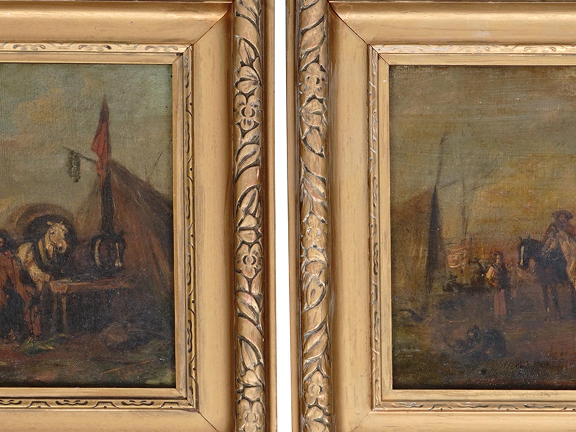 PAIR OF ANTIQUE OIL PAINTINGS ATTR TO FREEDLANDER PIC-5